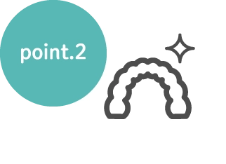 取り外しができるので歯磨きもしやすく衛生的